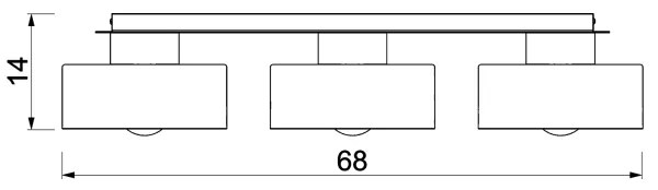 Mennyezeti lámpa MARTI 3xE27/15W/230V fehér/króm