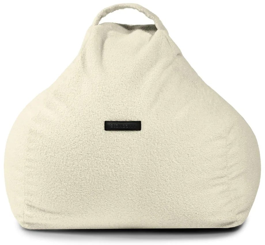 Világosszürke buklé gyerek babzsákfotel Game Amuse – SLOWDOWN