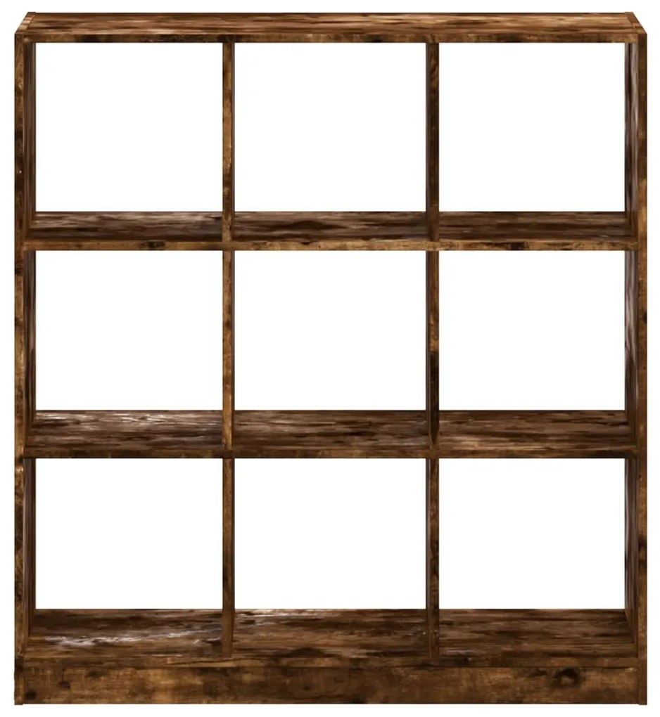 füstös tölgy színű szerelt fa könyvespolc 102 x 32 x 108 cm
