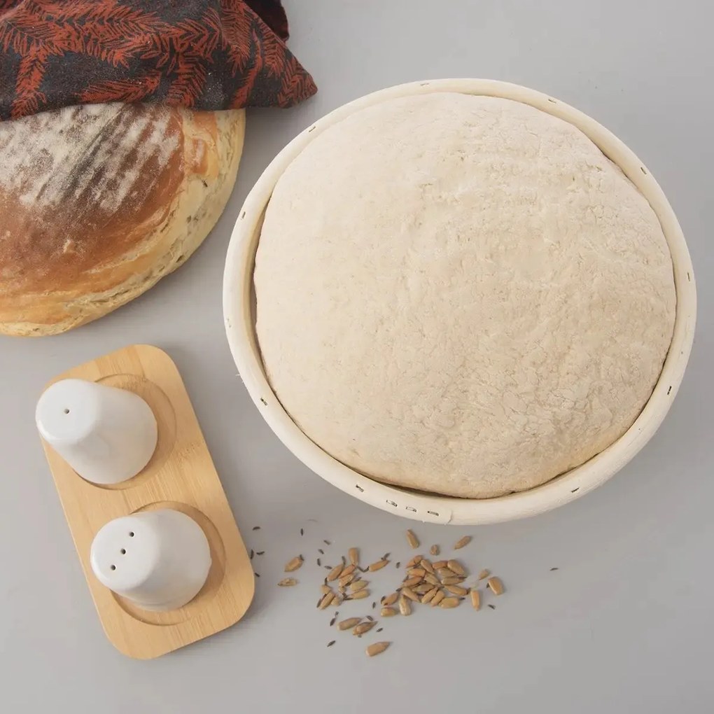 Orion Rattan kenyér kelesztő kerek szakajtó 25 cm átmé, , 25 cm átmérőjű