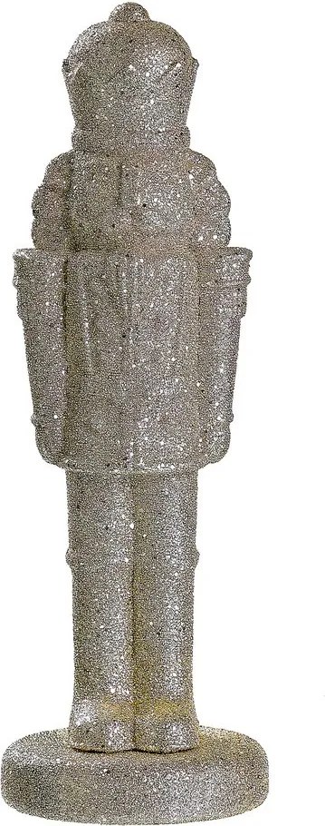 X-MAS diótörő 30 cm , arany csillámos