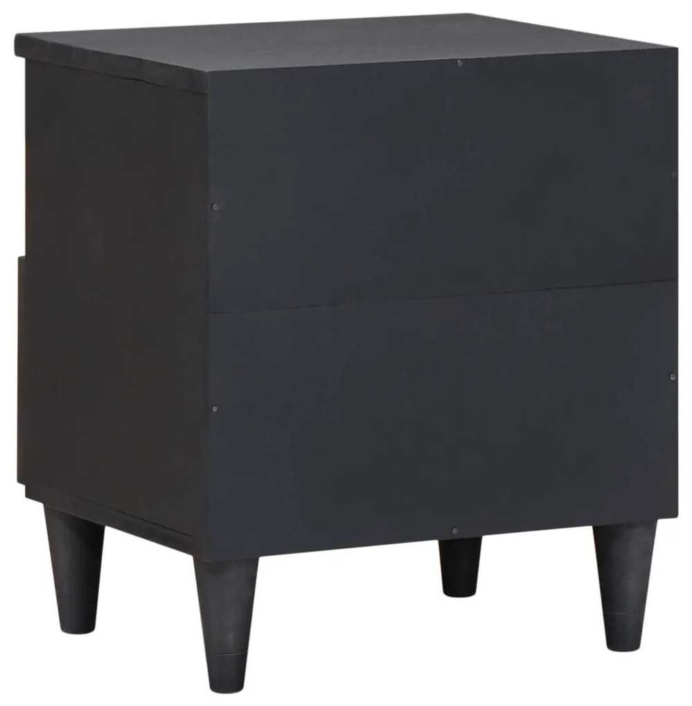 vidaXL Éjjeli asztal 2 pcs Barna 40 x 33 x 46 cm Tömör Mangófát