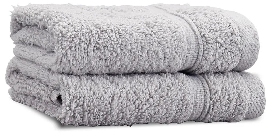 Világosszürke frottír pamut törölköző szett 2 db-os 30x30 cm Zero Twist – Catherine Lansfield