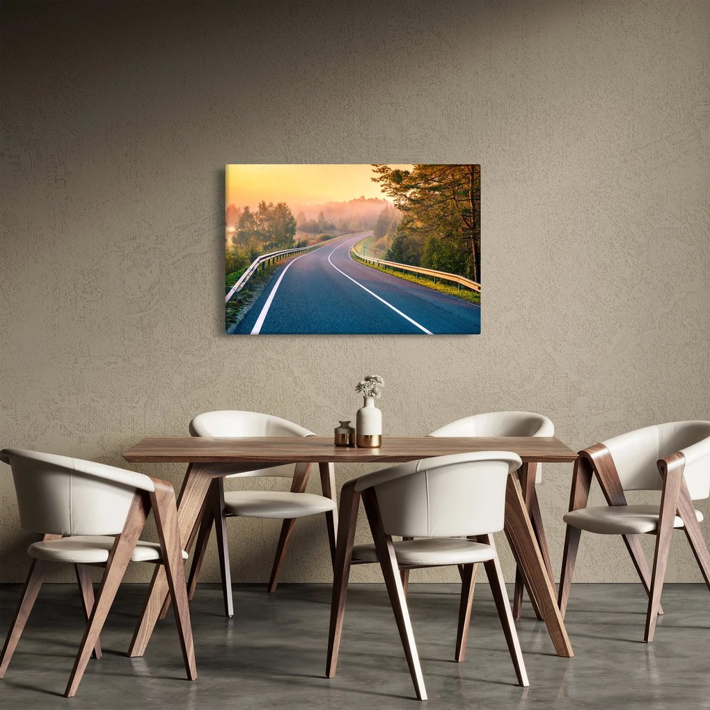 Kép - Az utazás napfelkeltekor (90x60 cm)