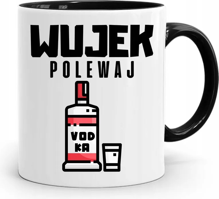 Bögre Fekete Ajándék Bácsinak Bácsi Öntsön fényképes nyomattal