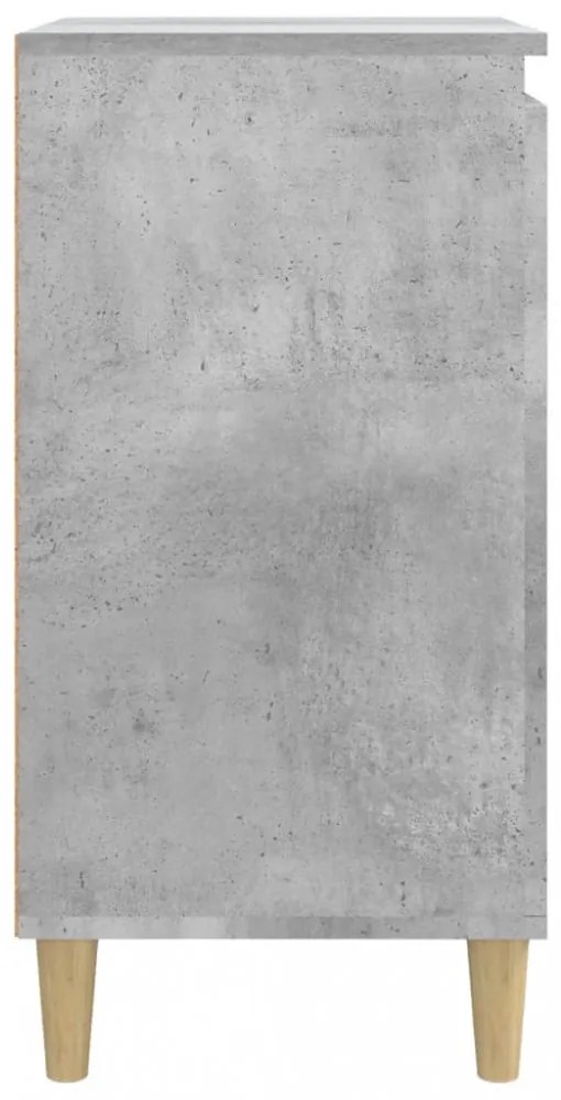 2 db betonszürke szerelt fa éjjeliszekrény 40x35x70 cm
