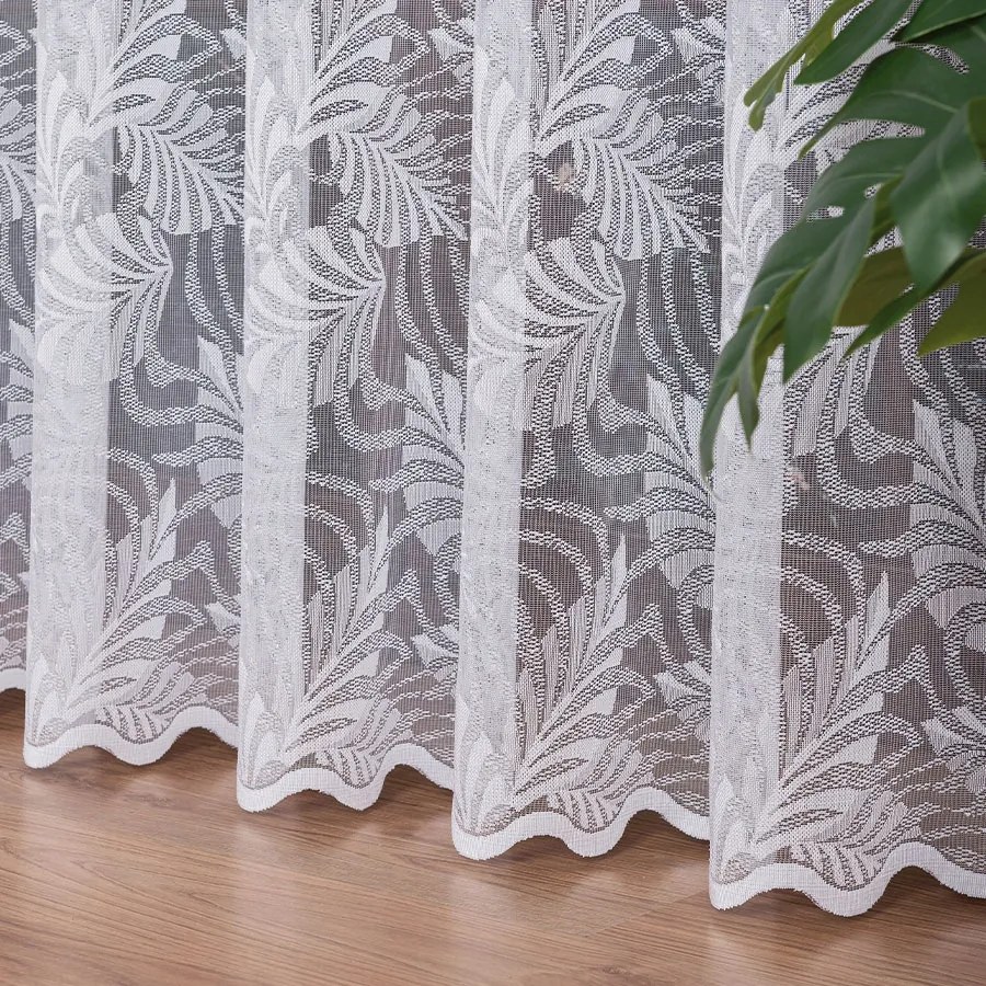 Mg Függöny Levelek 107229M Fehér 250cm magas lengyel 0,5m