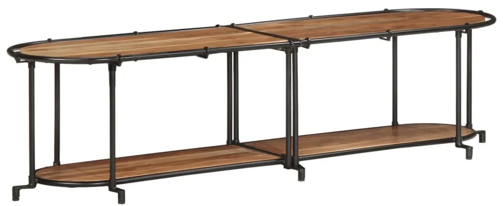 tömör akácfa TV-szekrény 160 x 42 x 40 cm