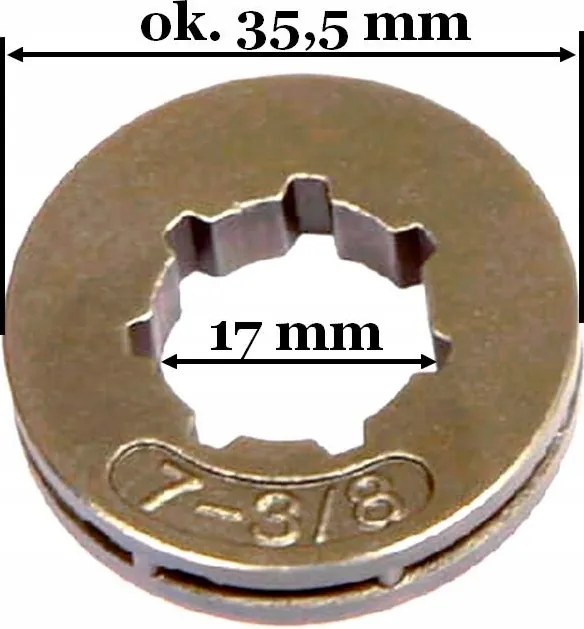 Stihl 3/8" Lánkerék, 7T, 1,6 mm, Hortmasz