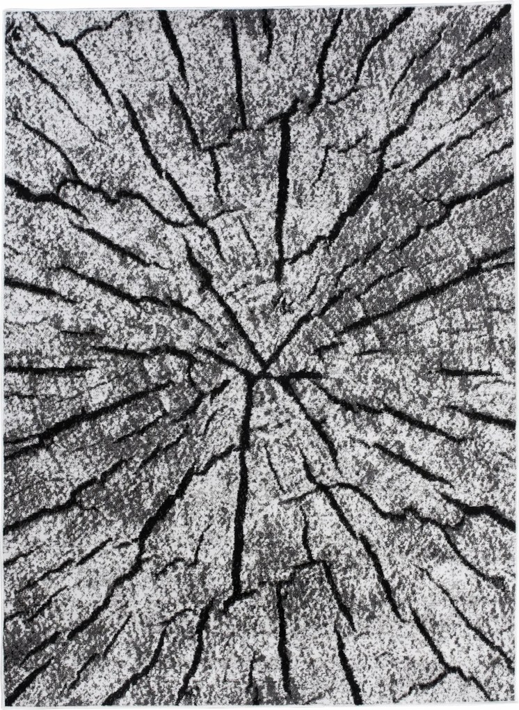 Szőnyeg 200X300 CM Szürke Csúszásgátló Nyomtatott Elegáns Hálószoba 3D