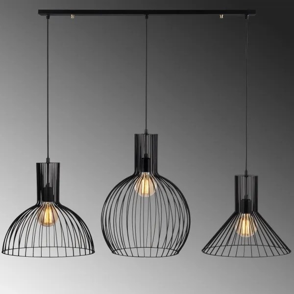 Csillár zsinóron FELLINI 3xE27/100W/230V