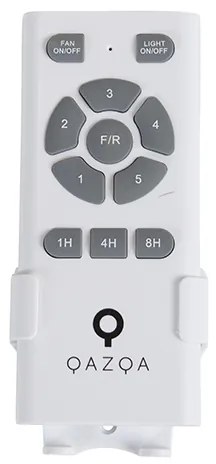 Mennyezeti ventilátor fekete 130 cm LED-del, fényerőszabályzóval és távirányítóval - Vifte