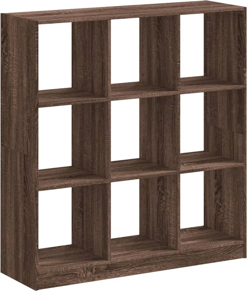 vidaXL barna tölgy színű szerelt fa könyvespolc 102 x 32 x 108 cm