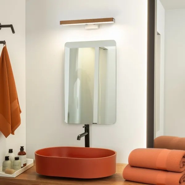 Brilagi- LED Fürdőszobai tükörmegvilágítás WOODY MIRROR LED/8W/230V IP44 tölgy/fehér