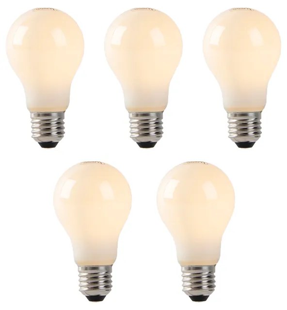 5 db-os készlet E27 LED izzók opál üveggel 1W 80lm 2200K