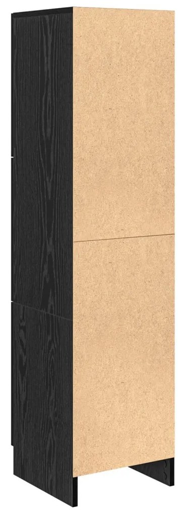 Magas Tároló Musta tammi 31,5 x 32 x 124 cm Faanyag
