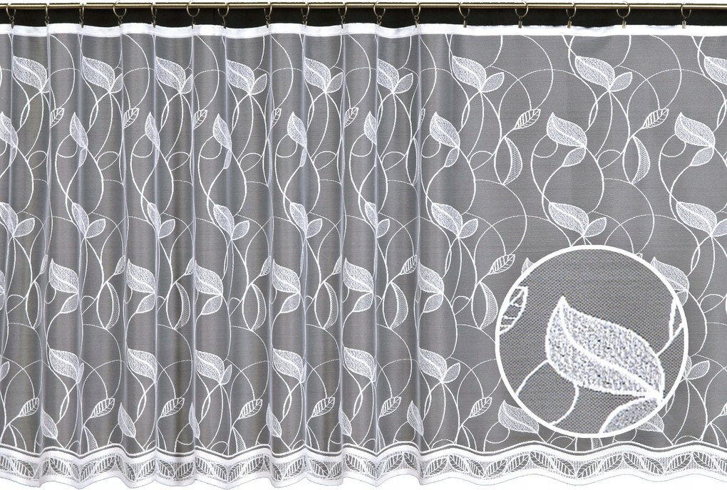 Mg Függöny 3540 Fehér 340x180 készre szerelt K szalaggal