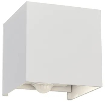 Orion AL 11-1314 - kültéri LED lámpa CUBE-S szenzorral, 13W, IP54, fehér