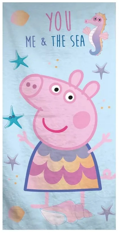 Peppa malac & the Sea fürdőlepedő, strand törölköző 70x140cm