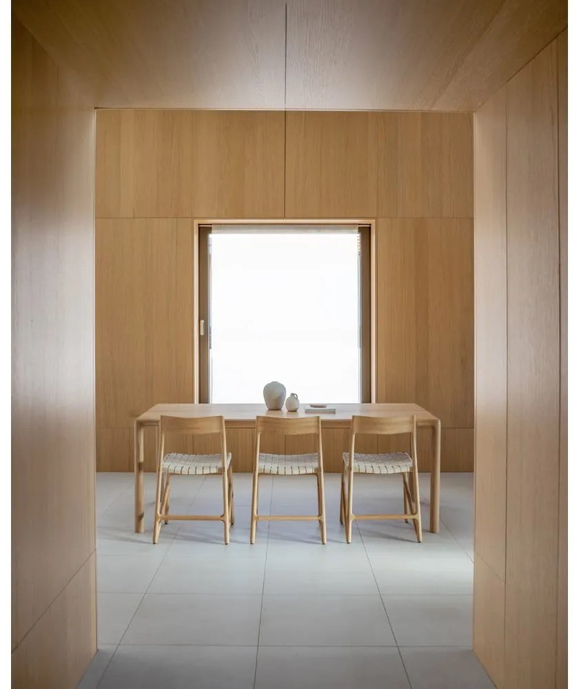 Tölgyfa étkezőasztal 90x200 cm Derven – Gazzda