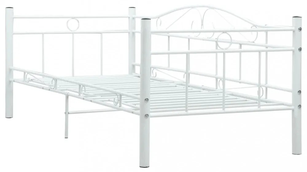 fehér fém kanapéágy-keret 90 x 200 cm