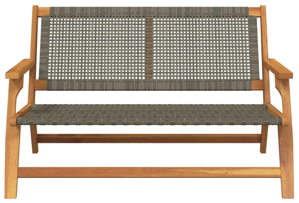 Kerti pad Szürke 122x76x73.5 cm Tömör akácfa