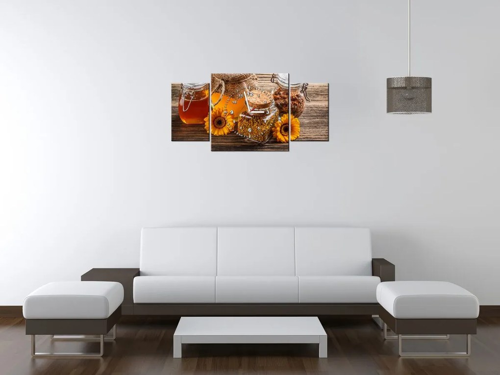 Gario Órás falikép Méz - 3 részes Méret: 80 x 40 cm