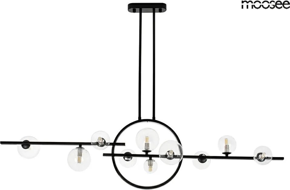 KING HOME MSE010100347 ALURE Modern Függesztett Lámpa Fehér, Fekete G9, LED IP20