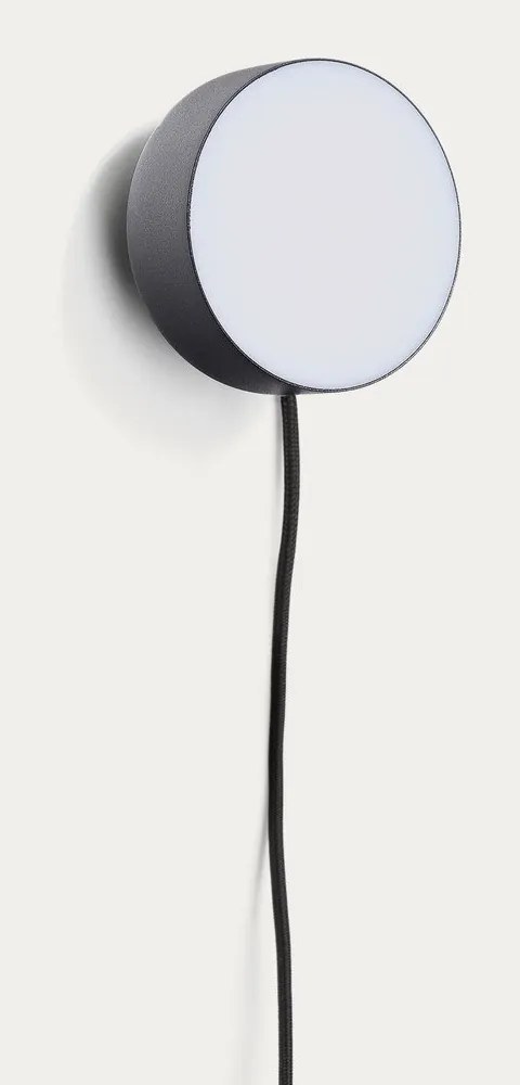 Fekete fém LED spotlámpa ø 8,5 cm Orey – Kave Home