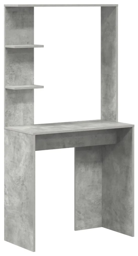 Beton szürke számítógépes asztal Beton szürke Mérnöki fa Közepes