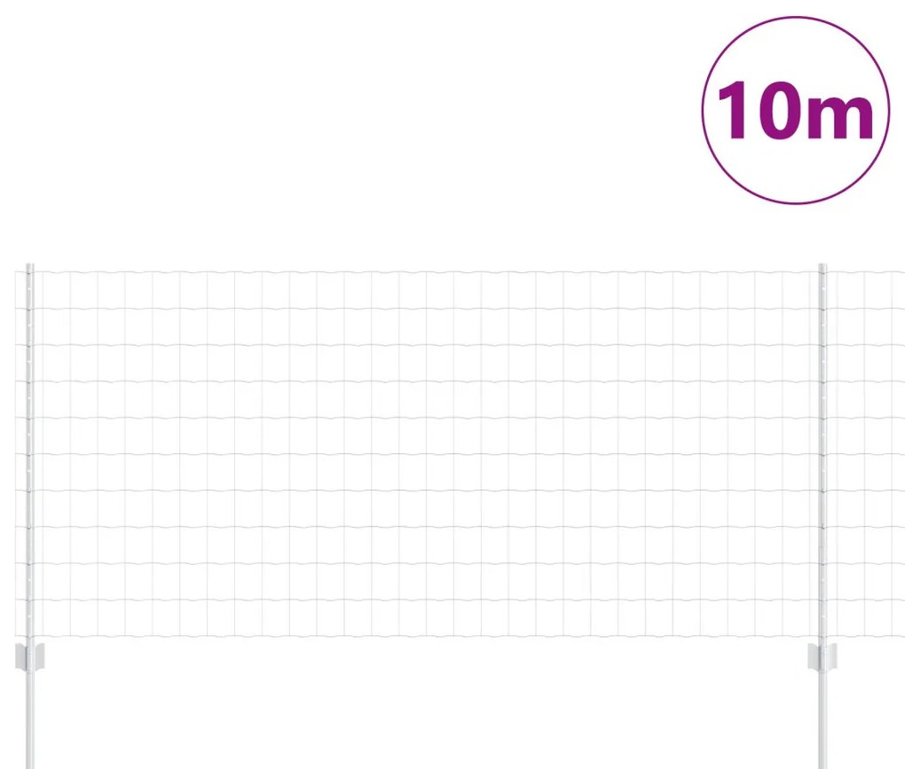 Kerti Kerítés Szett 2 db Horganyzott acél 10 x 1 m Tartós
