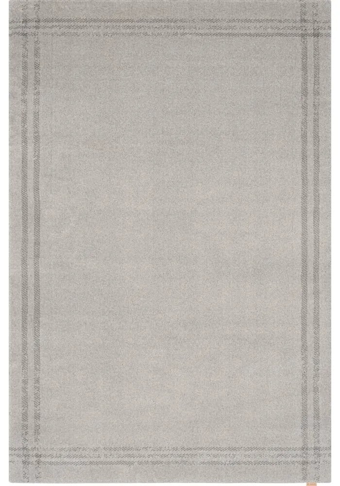 Krémszínű gyapjú szőnyeg 200x300 cm Calisia M Grid Rim – Agnella