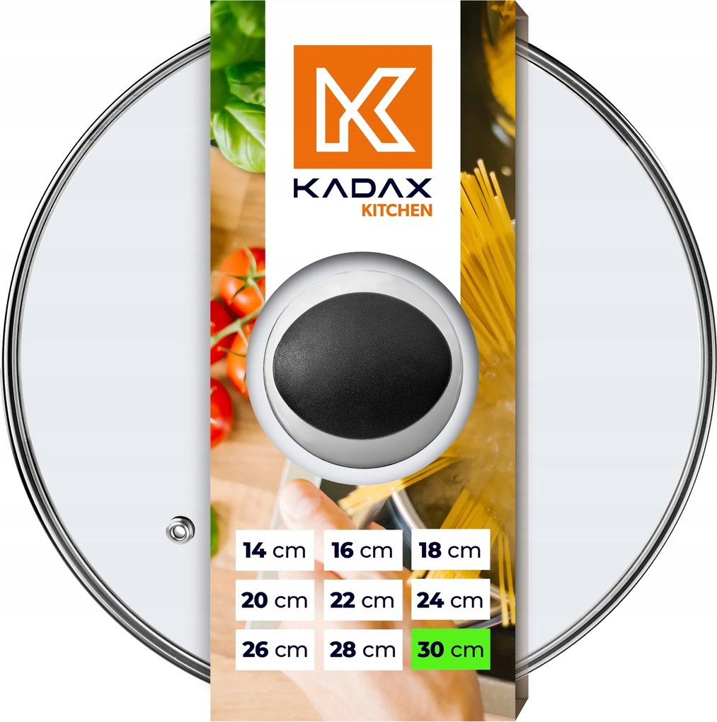 Üvegfedő 30 cm Serpenyő Fedő Univerzális Hőálló