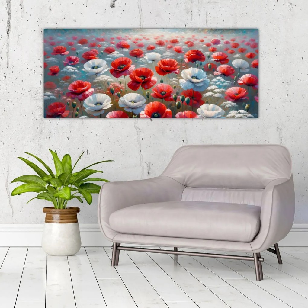 Kép - Pipacsmező (120x50 cm)