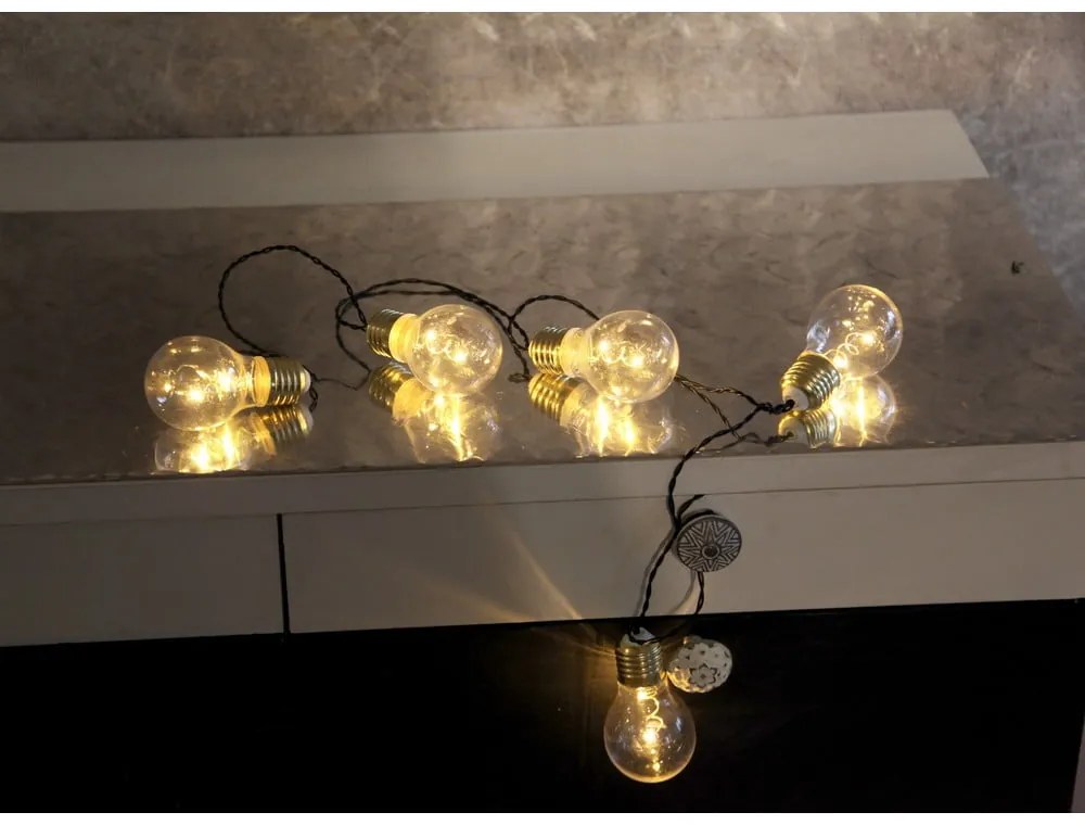 Glow fehér LED fényfüzér, hosszúság 1 m - Star Trading