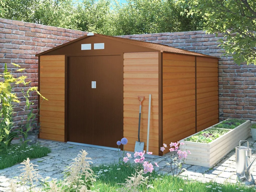 G21 GAH 884 kerti tároló - 277 x 319 cm, barna - 2. osztály