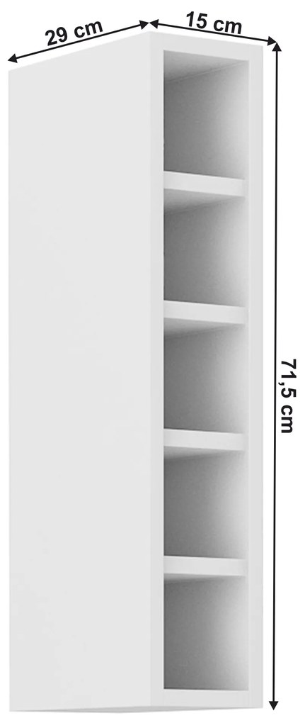 Felső konyhai polc Lesana 1 (fehér) 15 G-72 OTW. 1063933