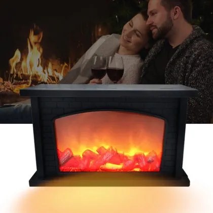 Kandalló Hatású Dekorációs LED Lámpa USB Kábellel Karácsonyra is