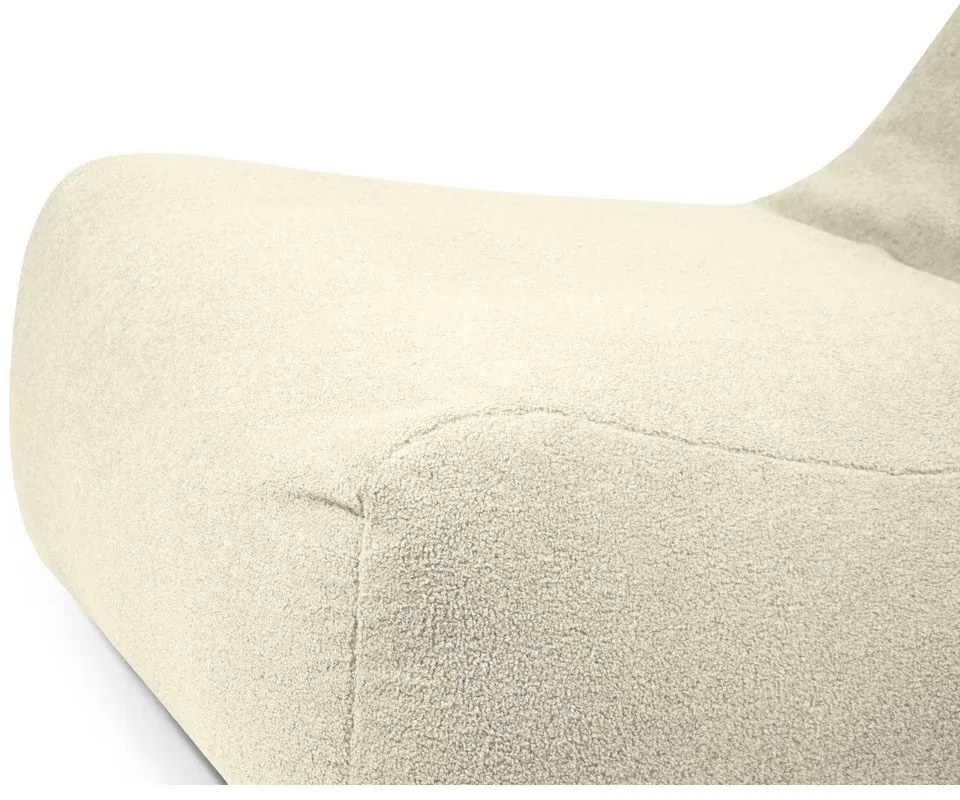 Világosszürke buklé babzsákfotel Lounge 100 – SLOWDOWN