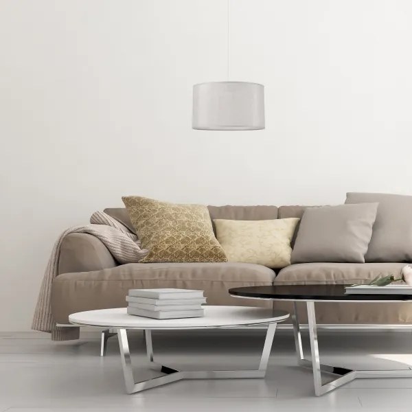 Csillár zsinóron MONTE 1xE27/60W/230V ezüst