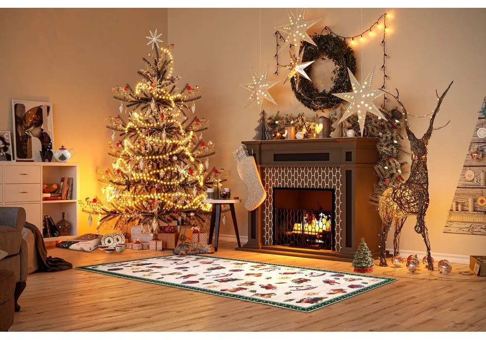 Zöld futószőnyeg karácsonyi mintával 80x200 cm Green Christmas – Villeroy&amp;Boch