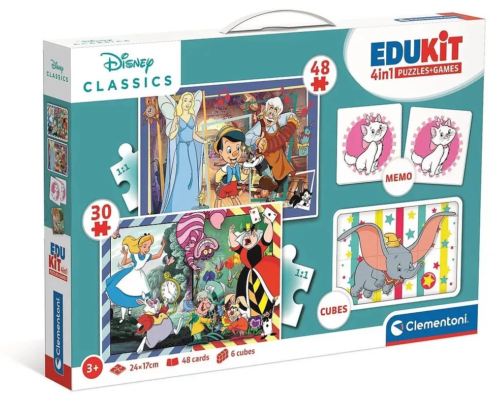 Disney Classics Magical 4 az 1-ben játékgyűjtemény Clementoni