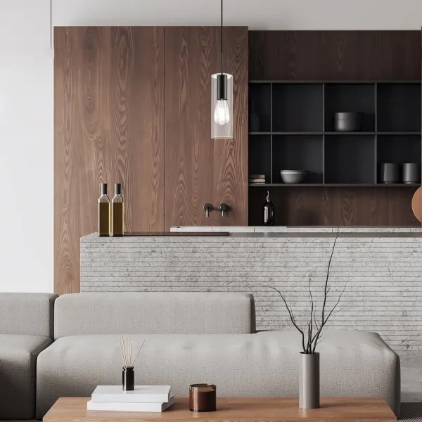 Rabalux 72050 - Csillár zsinóron ESTA 1xE27/40W/230V átlátszó/arany