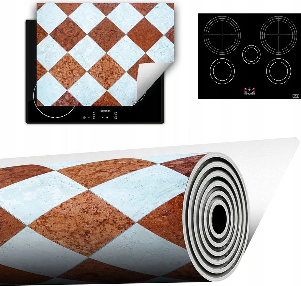 Vinyl Szőnyeg A Konyhába Több Hely 70x52 barna mozaik