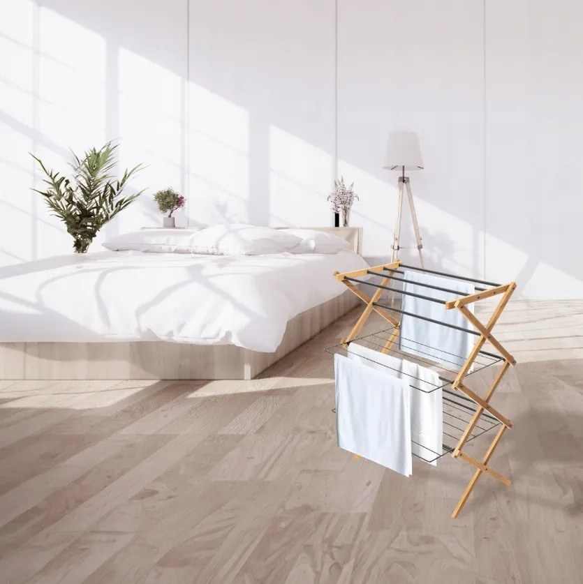 Erga Aurora Plus, ruhaszárító állvány 69x49,5x97 cm, álló, barna-fekete, ERG-SEP-1265SUAURPLUD