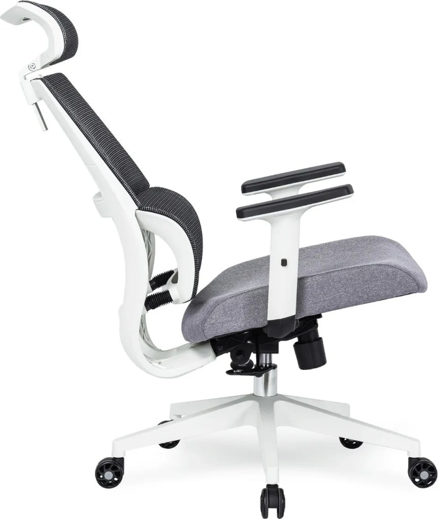 Forgószék ergonomikus kialakítással, szürke színben. NICKI