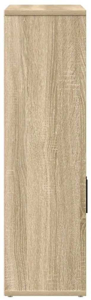 sonoma tölgy színű szerelt fa könyvespolc 60x24x85 cm