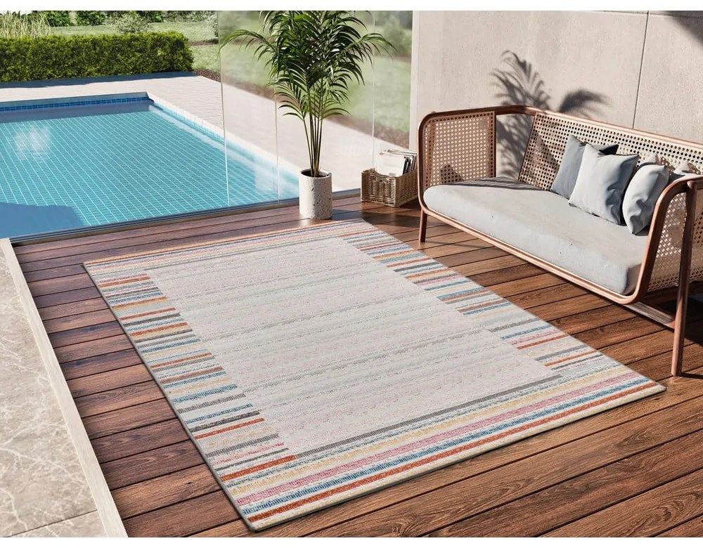 Krémszínű kültéri-beltéri szőnyeg 80x150 cm Samara – Universal