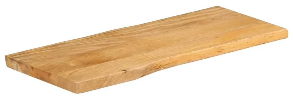 tömör mangófa természetes élű asztallap 90 x 40 x 2,5 cm