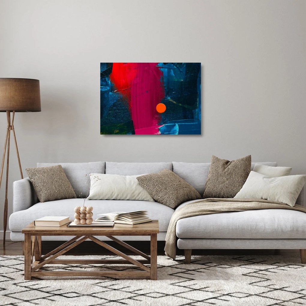 Színek képe (üvegen) (70x50 cm)